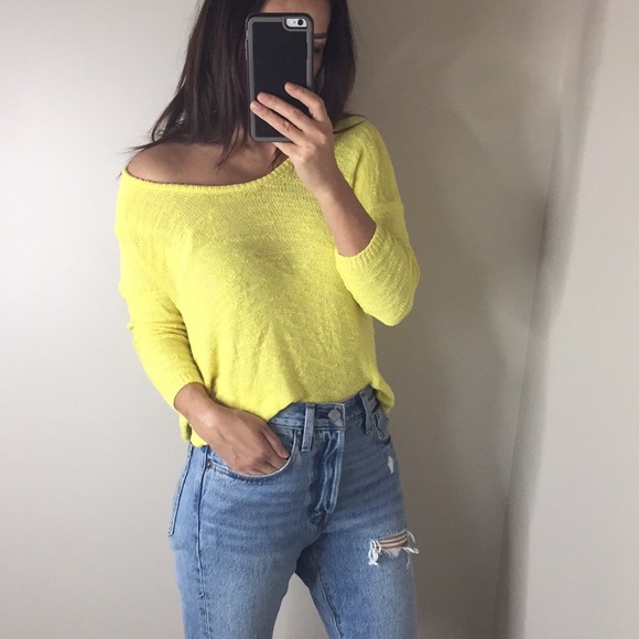 Zara Sweaters Zara Neon Knitted Sweater Poshmark